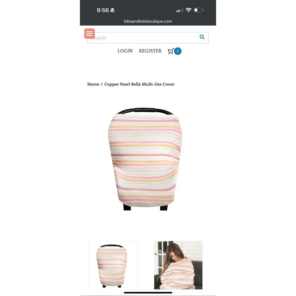 COPPER PEARL‎ 5-in-1 Multi UseCover Belle Nursing Cover Car seat Cover Baby Gear